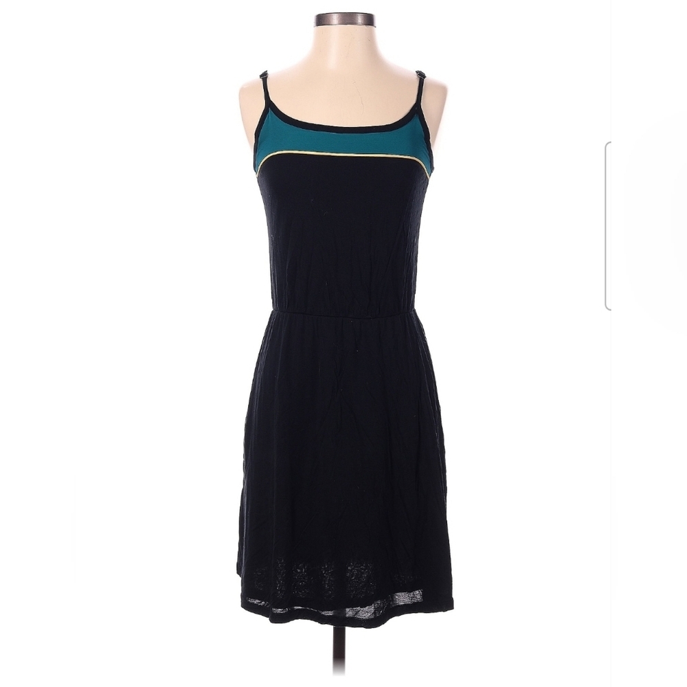 Threads 4 Thought Casual Dress, Black and Teal, Size XS
